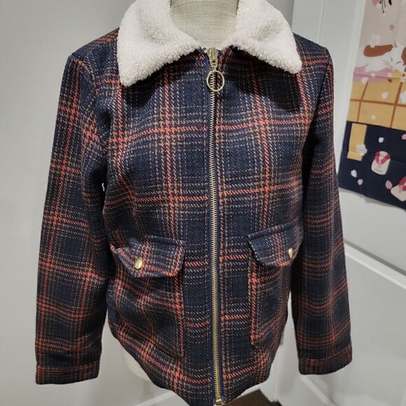 F21 Checkered Jacket SZ M - Picture 4 of 5